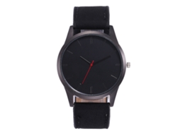 Relógio Masculino de Quartzo com Mostrador Redondo Pulseira de Couro Imitado Vansvar