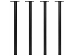 Pernas De Mesa Ajustáveis ​​em Altura, 4pcs, Preto, 1100 Mm