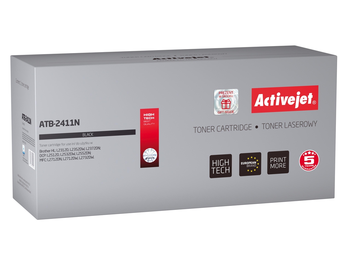 Activejet Atb-2411N Toner 1 Unidades Compatível Preto