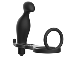 Plug Anal ADDICTED TOYS Com Anel De Silicone (Preto)