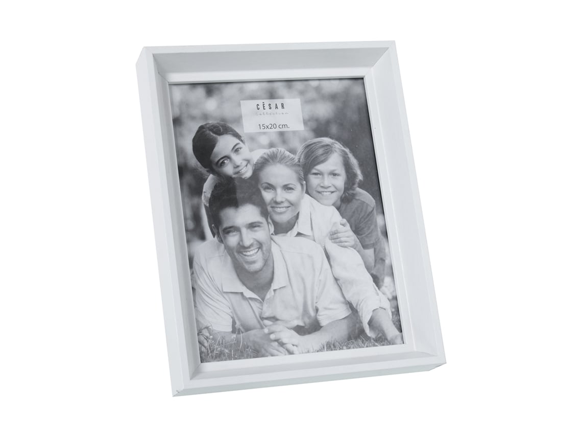 Conjunto de 2 porta-retratos brancos