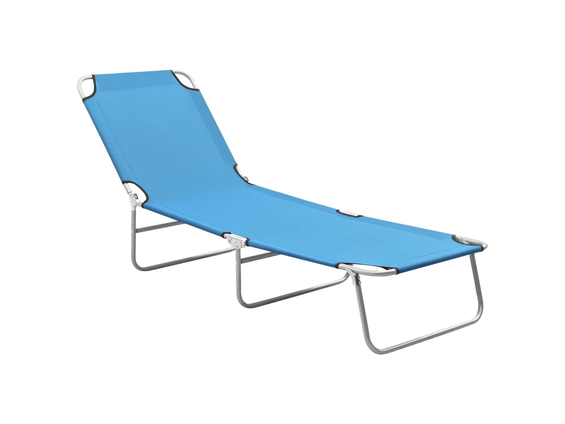 Sun Lounger, Sun Loungers Vidaxl Azul Tecido (n/a)