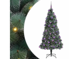 Conjunto 1 Árvore De Natal Artificial Vidaxl Verde Plástico (210 Cm)