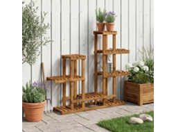 Vidaxl Suporte Para Plantas Natural 118 X 25 X 96,5 Cm