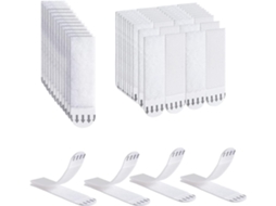 24 Tiras Adesivas Para Pendurar Quadros, Pequenas, De Velcro Dupla Face (46 Mm X 16 Mm), Fitas Removíveis Que Não Danificam A Par -aquaforge