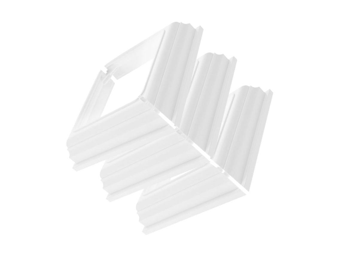 Conjunto De 3 Capas Para Postes De Deck, Base Bipartida Para Poste, Saia Decorativa Para Cerca