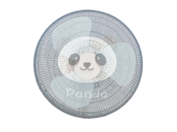 Capinha de Po Ventilador Redondo Liso Panda 45cm Lavável