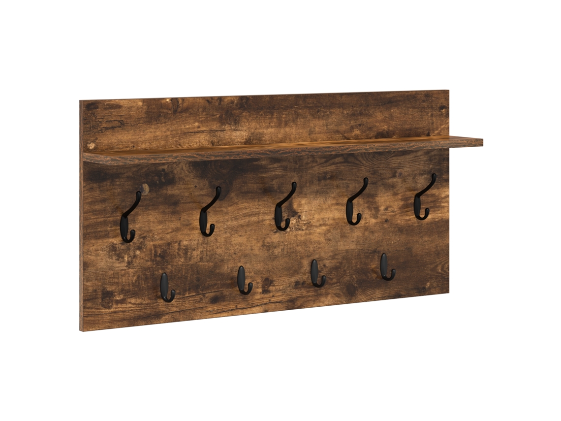Conjunto 1 Cabideiro Vidaxl Castanho Derivados De Madeira (80 X 40 X 12 Cm)