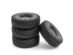 Pneus Com Wheels para carro RC 1/10 Traxxas TRX-4 Axial SCX10 90046 90047 CC10 Crawler