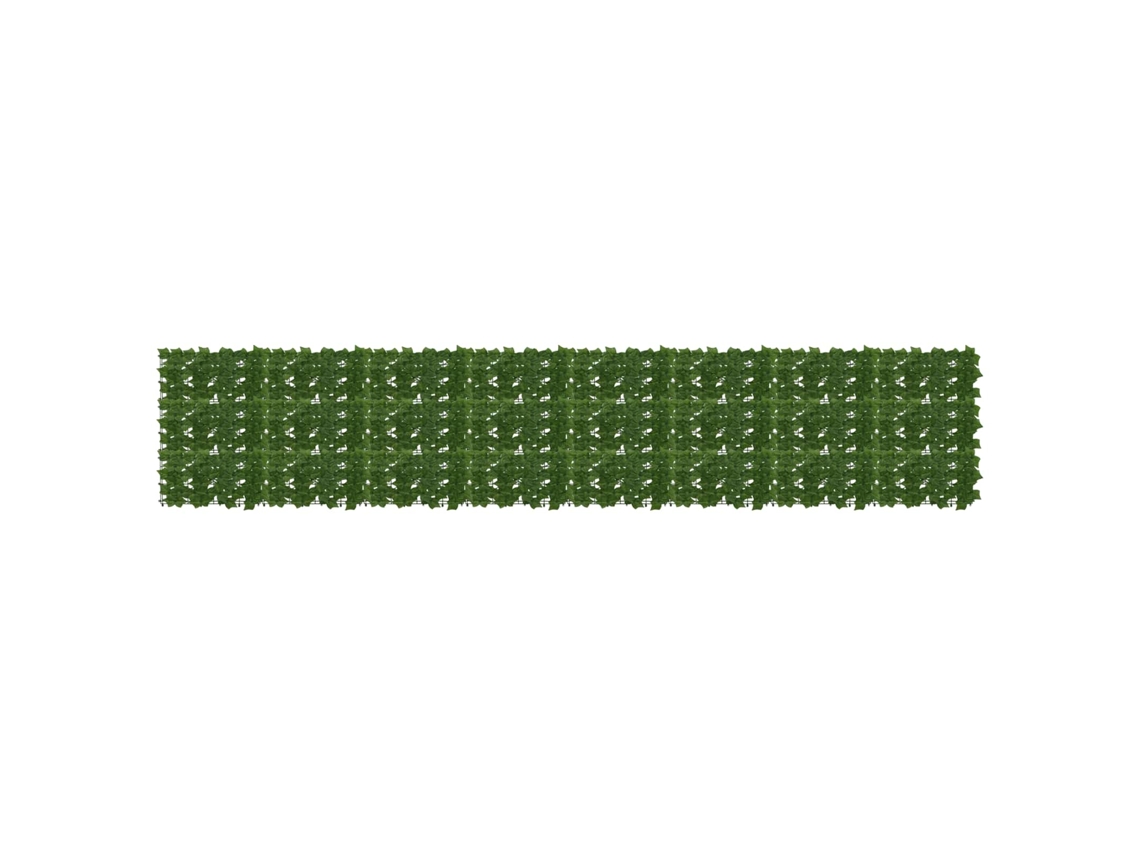 Vidaxl Tela De Varanda Com Folhas Verde 400 X 75 Cm