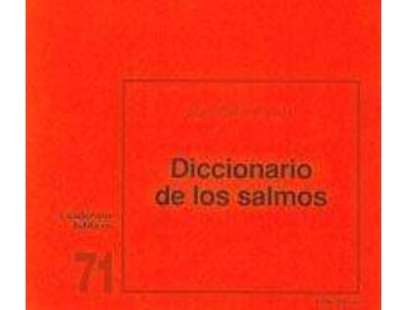 Livro 71.Diccionario Salmos.(Cuadernos Biblicos) de Jean-Pierre Prevost