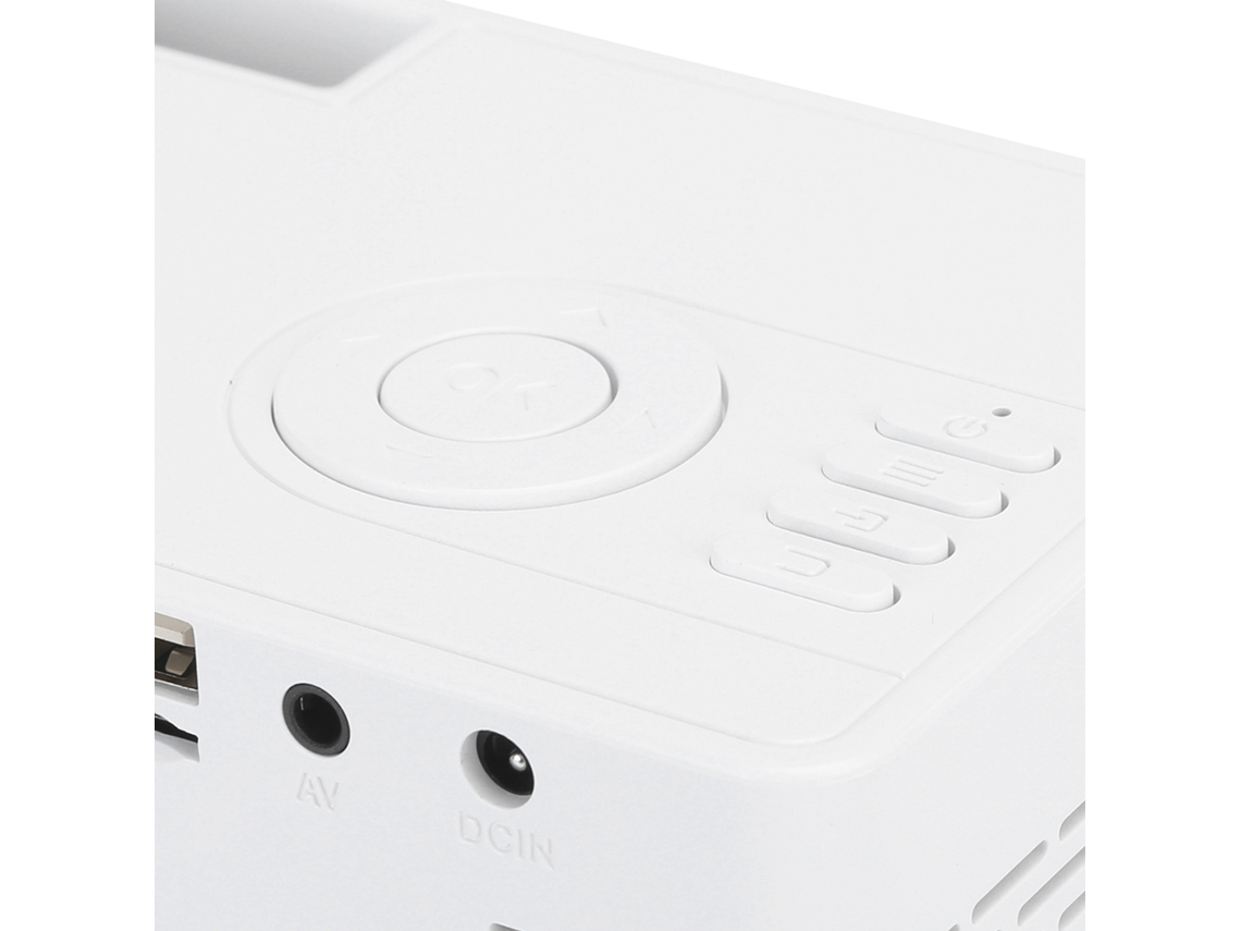 Miniprojetor Portátil De Alta Definição 1080p, Home Theater Inteligente, Preto E Branco, 100 240veu, Contato Brilvibera
