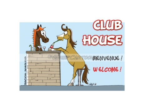 Placa humorística club house FR8MAN