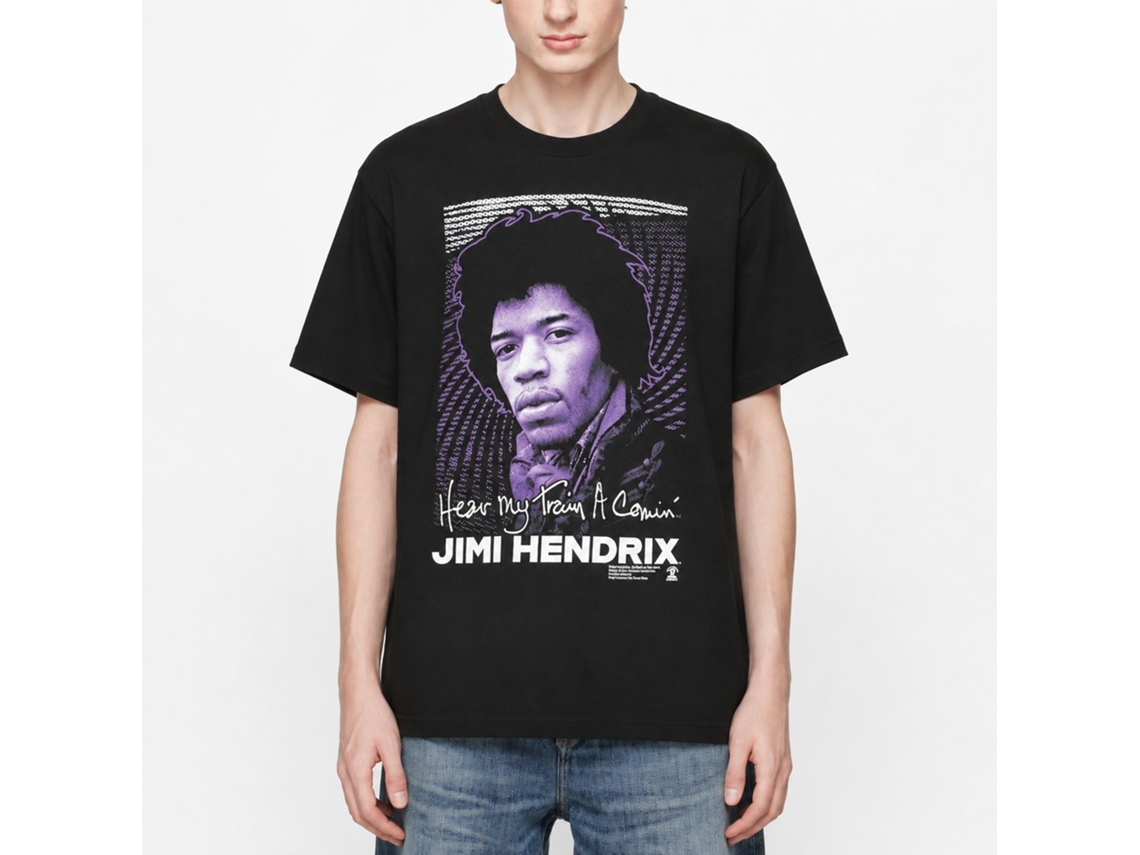 Jimi Hendrix Hear My Train A Comin T-shirt Unisex Adults Size:s