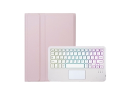 Capa de Teclado Bluetooth para Samsung Tab A9plus 11 com Rgb, Retroiluminado, Verde e Branco XIAOMOYU