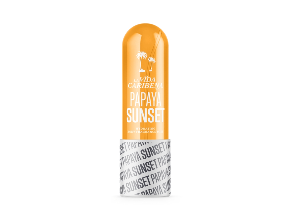 Fragrância Corpo Body Mist Papaya Sunset La Vida Caribena