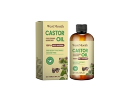 Óleo de Ricino West Month para Cabelo Cílios Sobrancelhas Nutrição Multi efeito