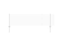 Conjunto 1 Cerca Externa Vidaxl Prateado Aço (10 X 0,6 M)