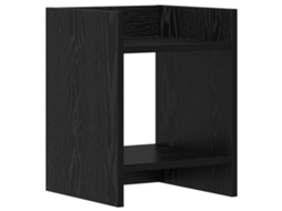 Conjunto 1 Suporte Para Plantas Vidaxl Preto Derivados De Madeira (30 X 30 X 40 Cm)