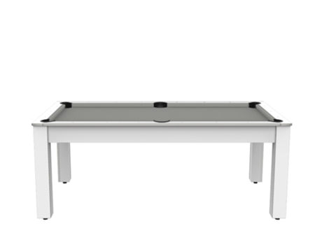 DE FAUGÈRES Mesa de Bilhar Arizona de 7 Pernas Convertível em Mesa de Jantar para 8 Pessoas Branco