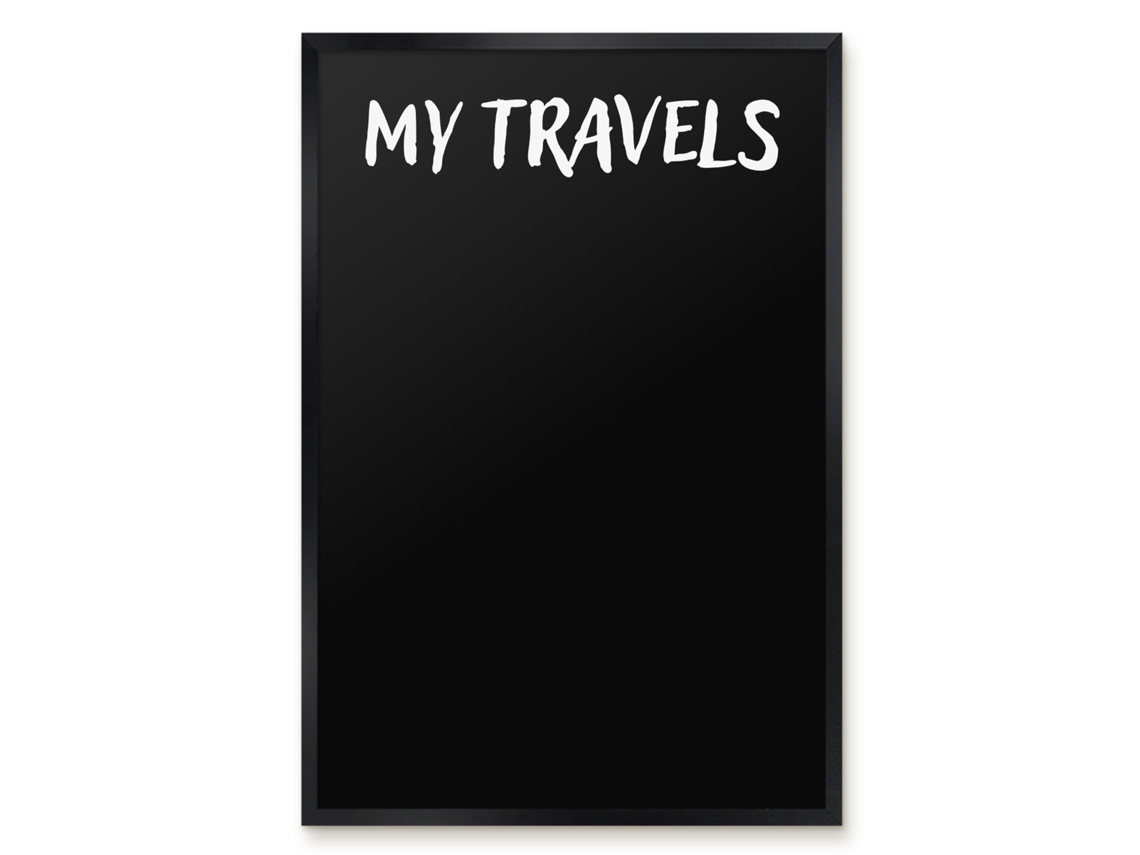 Magnetic Board For Wall My Travels For The Bedroom Espelharte (40x60 Cm)
