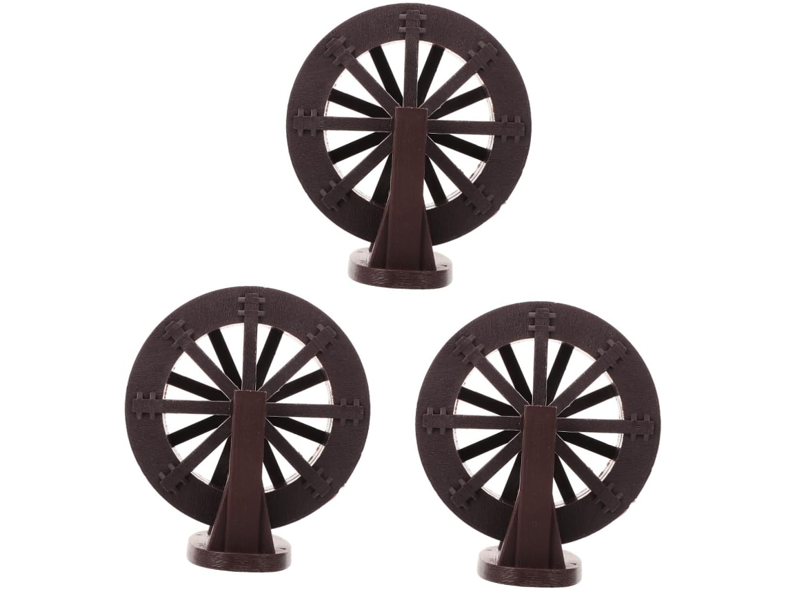 Kit Para Lavatório Ornamental De 3 Peças Com Roda D'água, Lavatório Mic E Jardigel