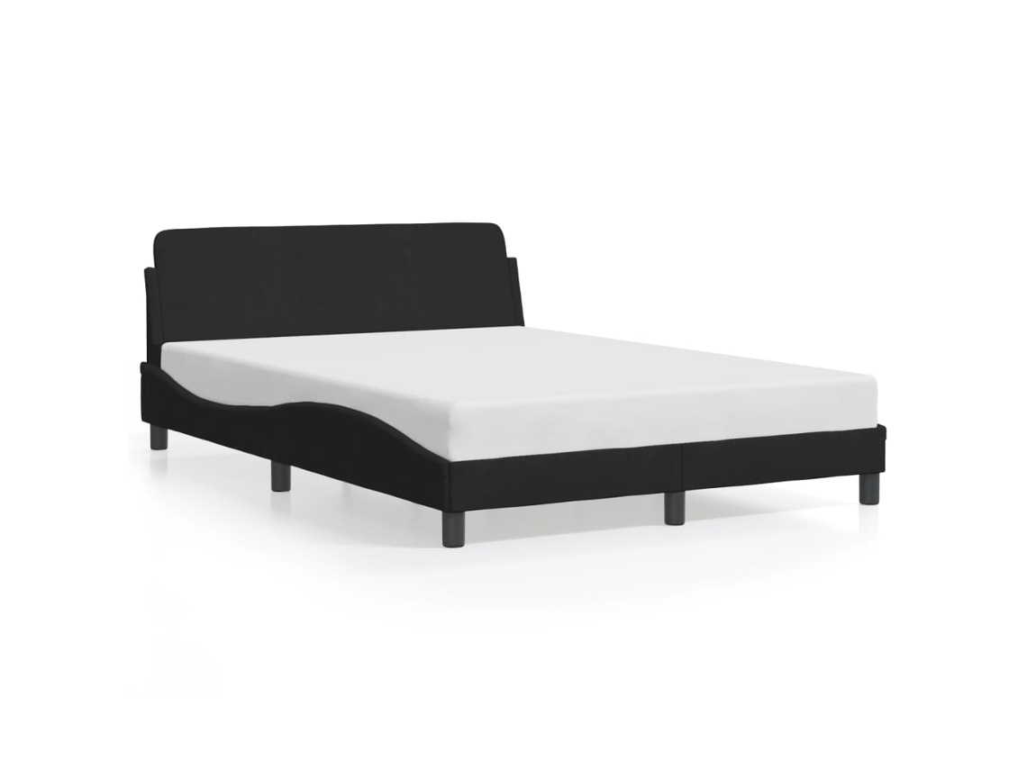 Bed Frame, Bed Frames Vidaxl Preto Veludo (140 X 200 Cm)
