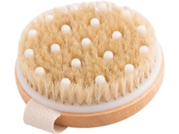 Escova De Banho Madeira Esfoliante E Massageadora, Escova De Massagem Corporal Para Limpar E Relaxar A Pele Seca