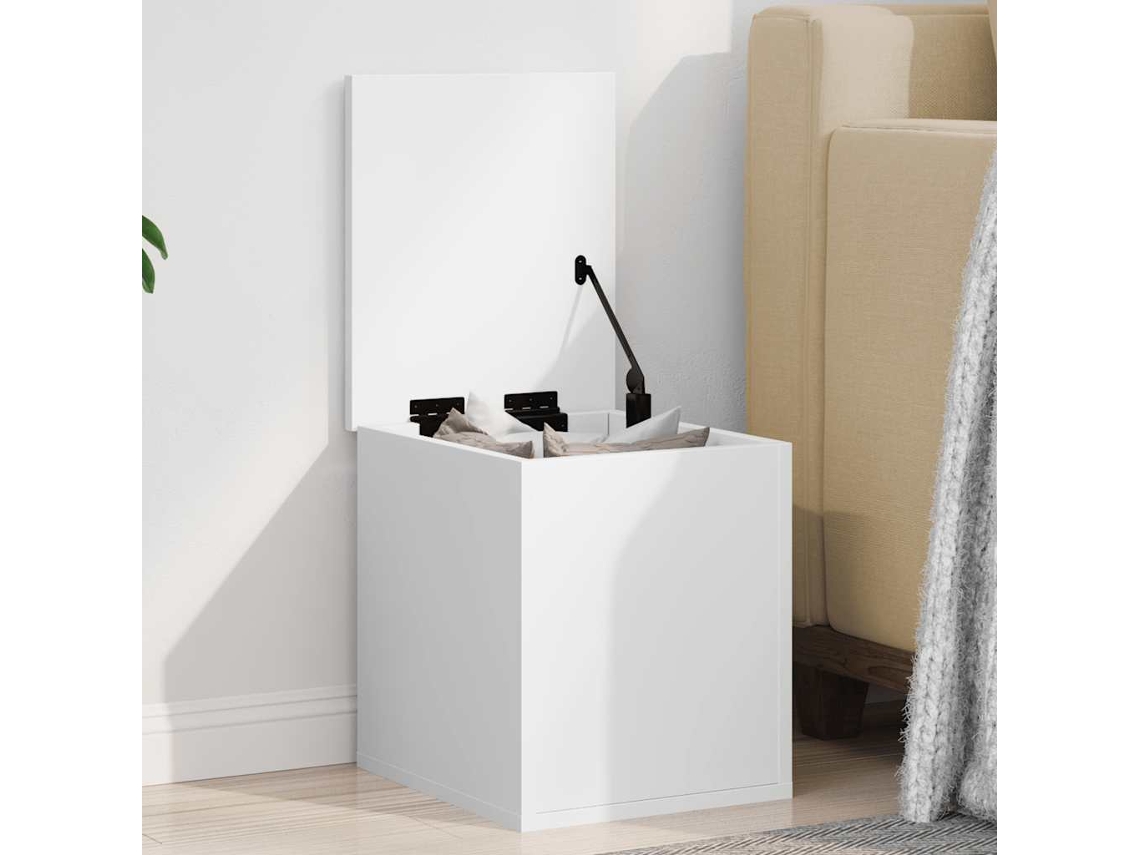 Vidaxl Caixa De Arrumação 30x35x35 Cm Derivados De Madeira Branco