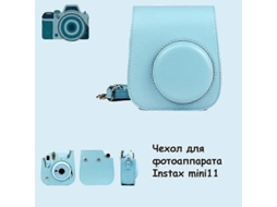 Estojo para Câmera Instax Mini 11 Compatível com Fujifilm Instax Mini 11, Mini 9, Mini 8 e Mini 8+ com Alça Ajustável, Azul. ELECTVAULT1