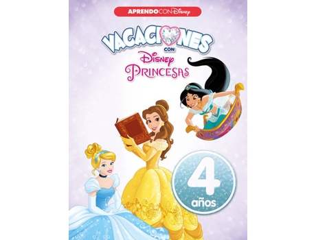 Livro Vacaciones Con Las Princesas Disney 4 Años de Vários Autores
