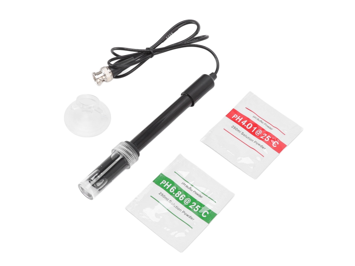 Conector BNC de Eletrodo de pH com Alta Sensibilidade para Aquários e Laboratórios | S/MARCA