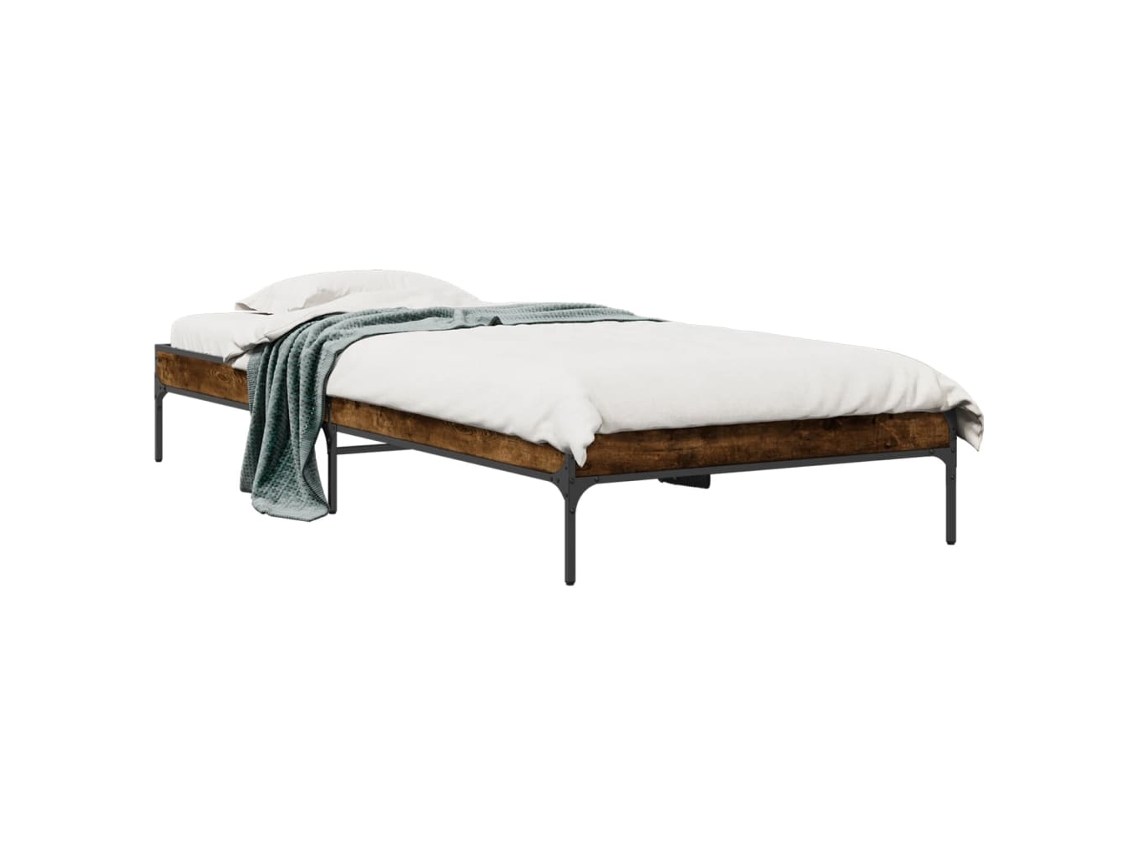 Bed Frame, Bed Frames Vidaxl Marrom Madeira Processada (90 X 200 Cm)