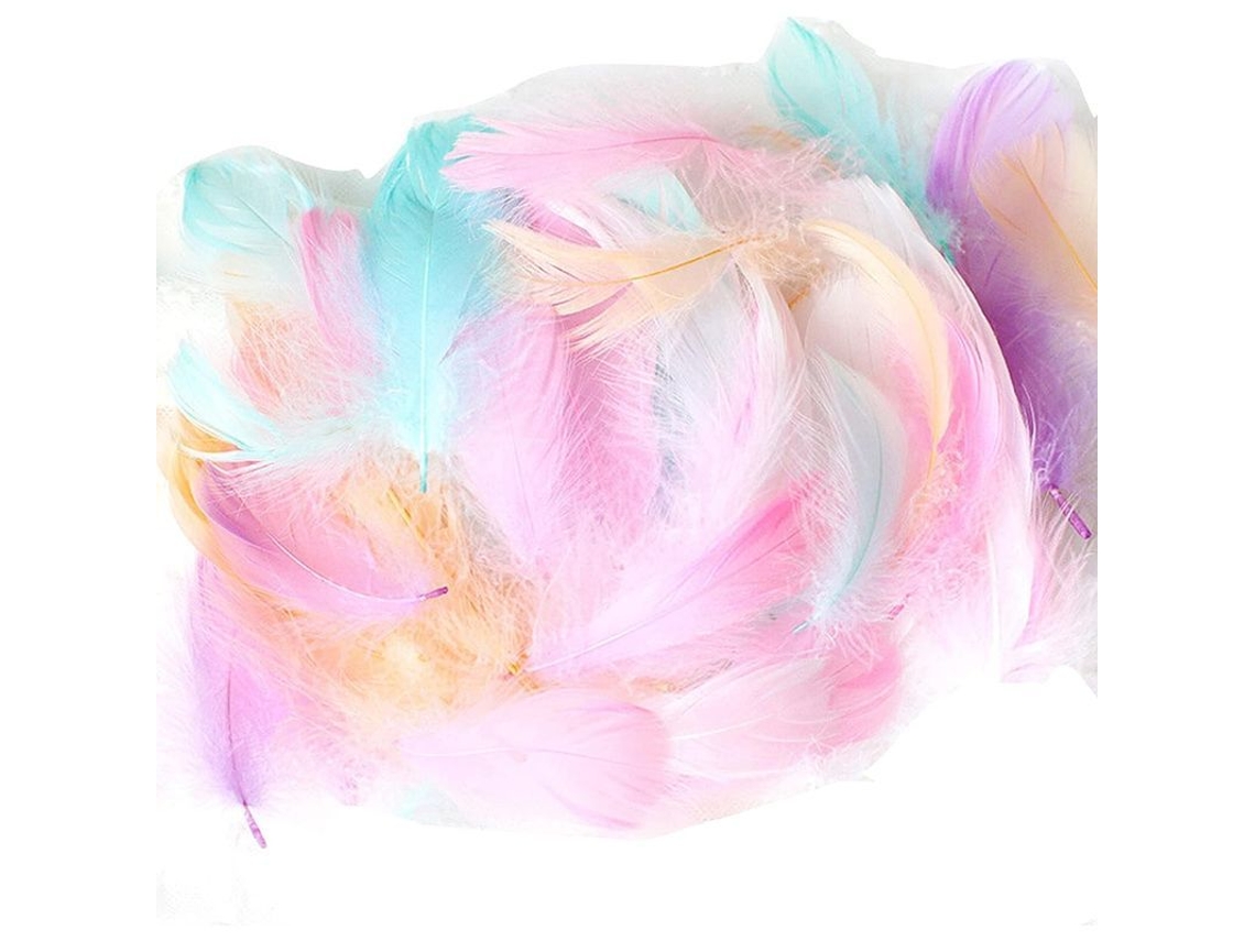 Plumas De Ganso Coloridas Suaves 100 Peças Para Manufaturas Decoração De Parede 10-15cm