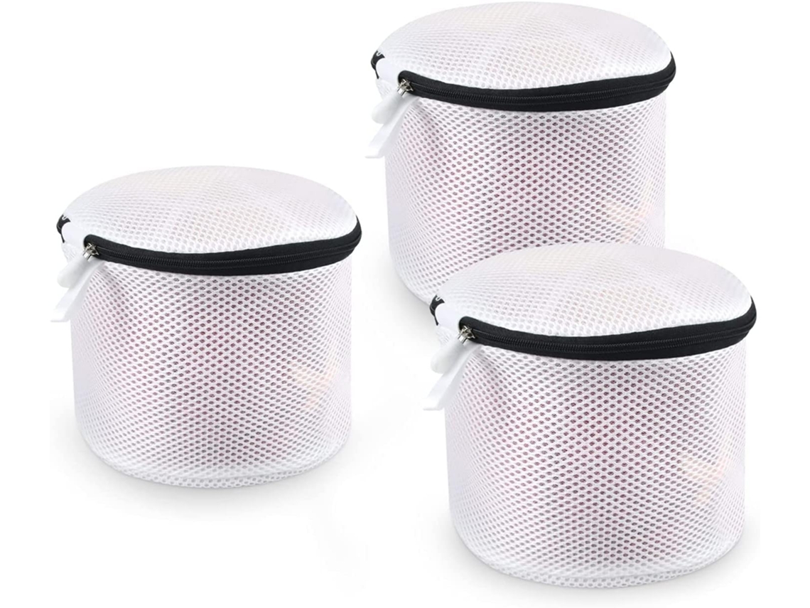 conjunto de 3 redes de lavanderia pretas BRILVIBERA