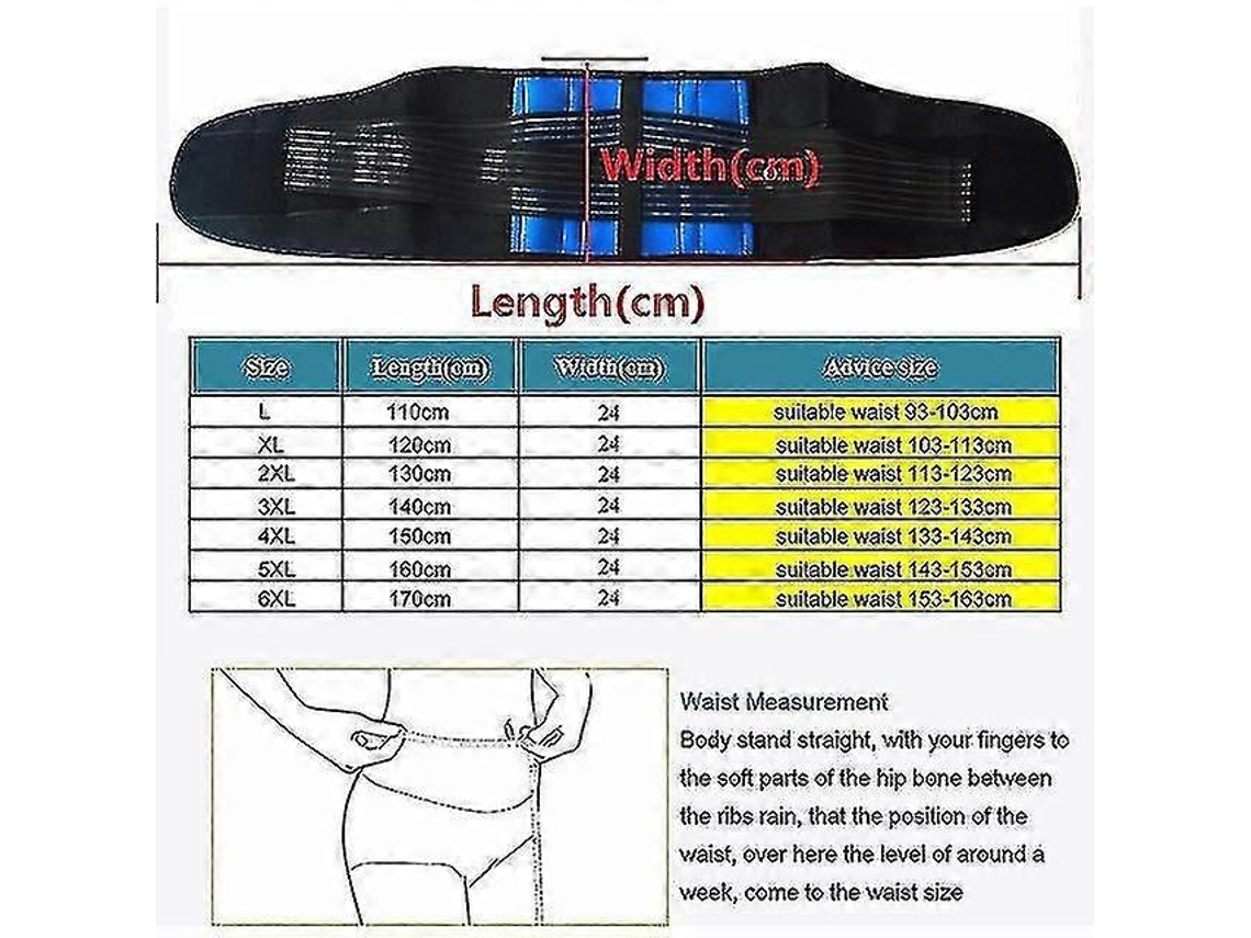 Lurelia Suporte Lombar 5xl 6xl Para Costas Ergonómico Ajustável Respirável Terapia Magnética V1412