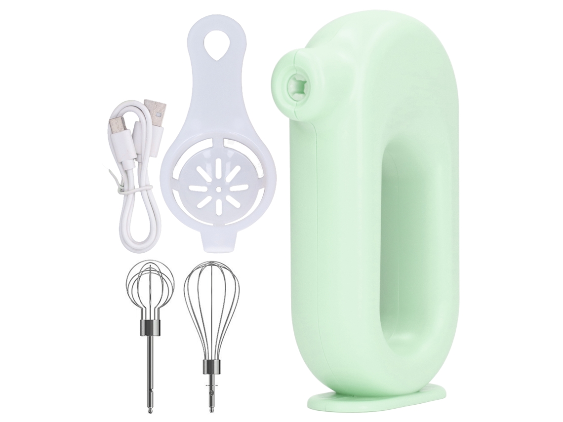 Batedeira Elétrica De Mão Com Carregamento Usb, Ajuste 4 Níveis, Batedor Ovos Elétrico, Espumador Leite Portátil Para Cozinha Doméstica, Ver