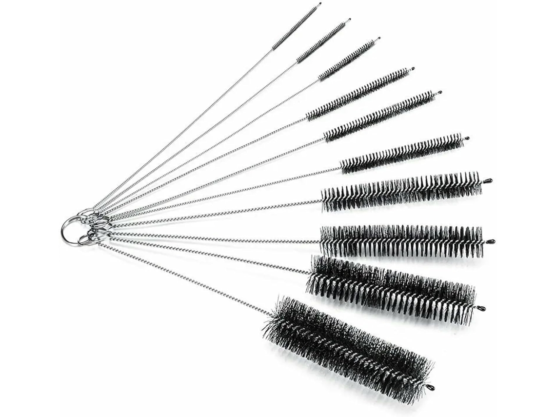 Escova De Limpeza Tubos Em Aço Inoxidável E Nylon
