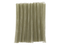 100pcs espinhos de encadernação com fio spiral duplo 9/16 polegadas, capacidade 120 folhas A4, prata claro S/MARCA