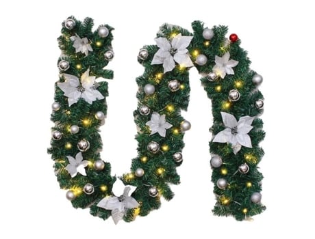 Guirlanda de Natal Artificial 2.7M Luzes Led Decoração de Festa de Casamento Romântica-Estilo C SURENHAP