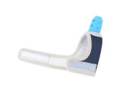 Chupeta De Silicone Para Bebê Mordedor De Dentes Com Manga De Polegar Azul Brinquedo Calmante