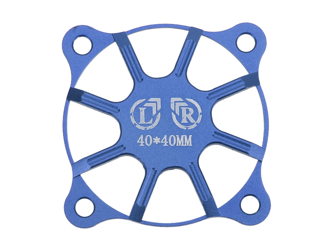 Capa de Ventoinha Resfriamento Rc 40x40mm Alumínio Azul Escuro