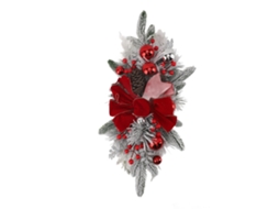 Decoração de Escada de Natal Sem Fio 60x30cm Pvc Swag | S/MARCA