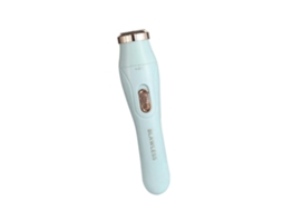 Depilador Lavável, Aparelho Para Remoção De Pelos, Ferramenta De Depilação Em Abs, Ferramenta De Modelagem Corporal E Facial, Branco.