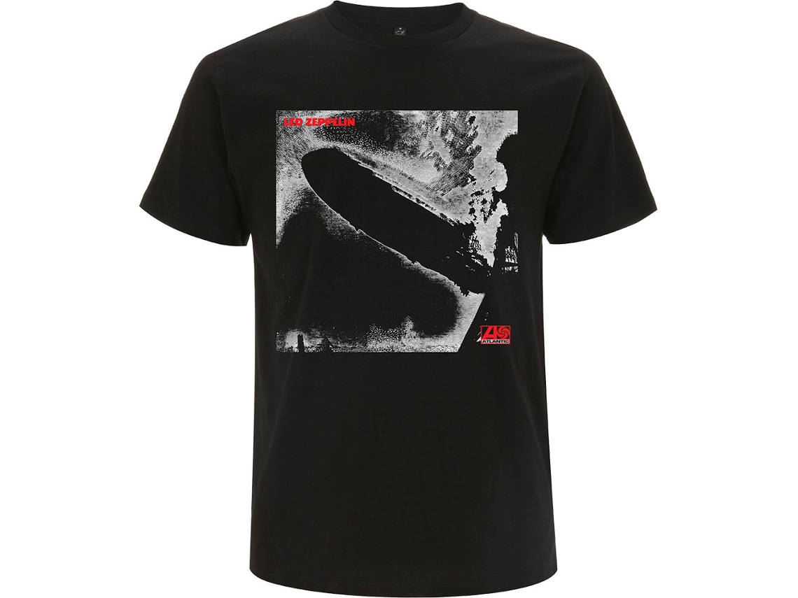 T-Shirt ROCK OFF Led Zeppelin - LZ 1 Cover Preto (Tamanho: L)
