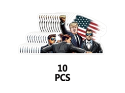 Adesivos Faciais Trump Temporários, Pack com 10 Unidades LAXISCREED