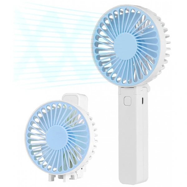 Ventilador De Mão Ng - Mini Ventilador - Recarregável - Três Modos - Pequeno Ventilador Portátil Com Usb (azul)