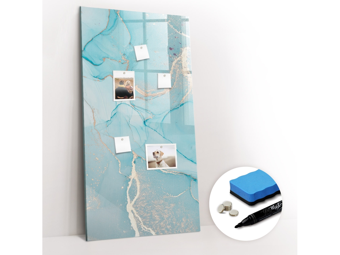 Quadro Magnético Decorativo Mármore Decorativo Para A Cozinha Espelharte (60x120 Cm)