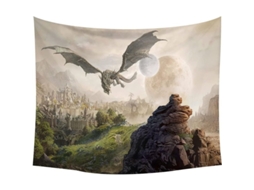 Tapestry Pared Paisaje Mágico Dragón Volador Arte Pared Decoración Dormitorio Sala De Estar