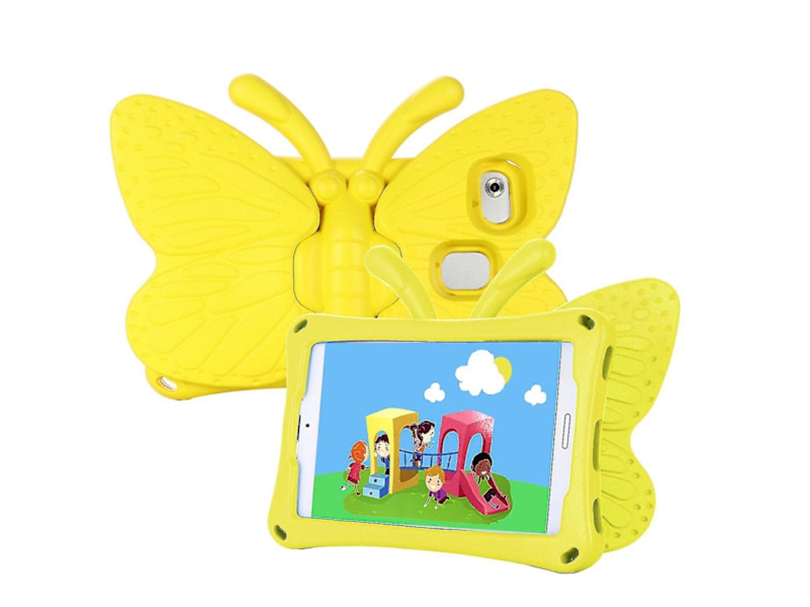 Capa Para Samsung Galaxy Tab A7 Lite 8.7 T220/t225 2021 Com Estampa De Borboleta, Ideal Crianças, Feita Espuma Eva Macia, Cantos R Tuotuo